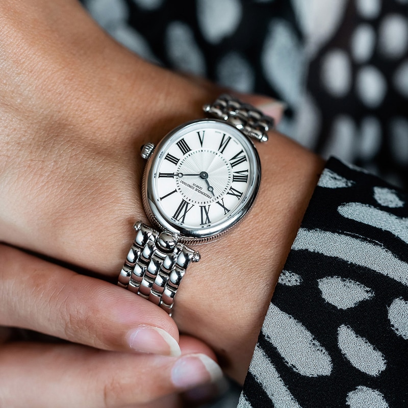 Main Image 3 of Ladies' Frederique Constant Classics Oval Watch with Mother-of-Pearl Dial (Model: FC-200MPW2V6B)