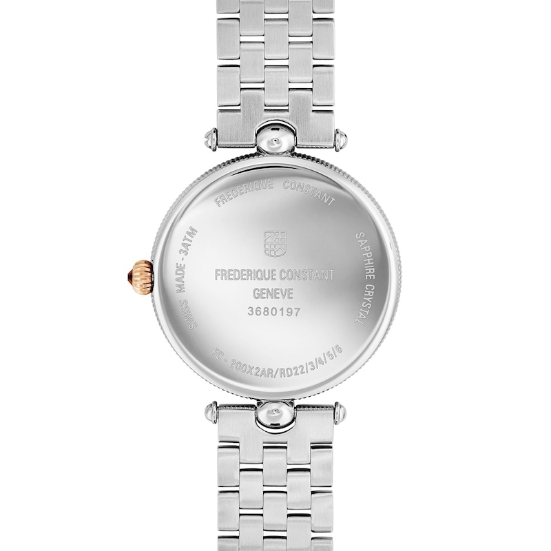 Main Image 3 of Ladies' Frederique Constant Classics Round Two-Tone Analog Watch with Mother-of-Pearl Dial (Model: FC-200MPW2AR2B)