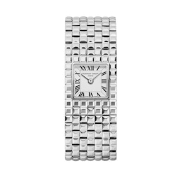 Ladies' Frederique Constant Carrée Manchette Analog Watch with White Dial (Model: FC-200WR1MC6B)