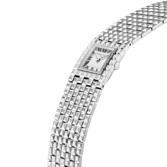 Ladies' Frederique Constant Carrée Manchette Analog Watch with White Dial (Model: Fc-200Wr1Mc6B)