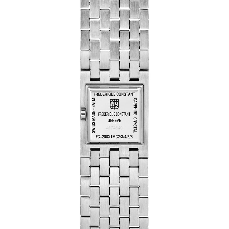Main Image 3 of Ladies' Frederique Constant Carrée Manchette Analog Watch with White Dial (Model: FC-200WR1MC6B)