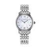 Thumbnail Image 1 of Ladies' Frederique Constant Slimline 1/20 CT. T.W. Diamond Watch with Mother-of-Pearl Dial (Model: FC-220MPWD1S26B)