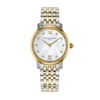 Thumbnail Image 1 of Ladies' Frederique Constant Slimline 1/20 CT. T.W. Diamond Watch with Mother-of-Pearl Dial (Model FC-220MPWD1S23B)