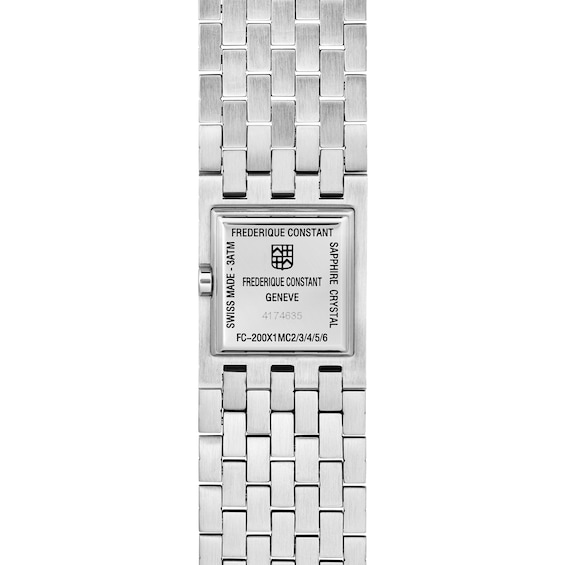 Ladies' Frederique Constant Carrée Manchette Analog Watch with Green Malachite Dial (Model: Fc-200Ma1Mc6B)