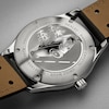 Thumbnail Image 4 of Men's Frederique Constant Healey Analog Watch with Green Dial and Brown Leather Strap (Model: FC-301HGRS5B26)