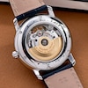 Thumbnail Image 4 of Men's Frederique Constant Classics Automatic Watch with Navy Blue Dial and Blue Leather Strap (Model: FC-335MCNW4P26)
