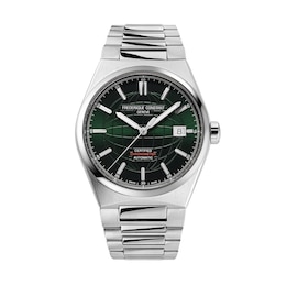Men's Frederique Constant Highlife COSC Automatic Watch with Green Dial and Dual Bands (Model: FC-303G3NH6B)