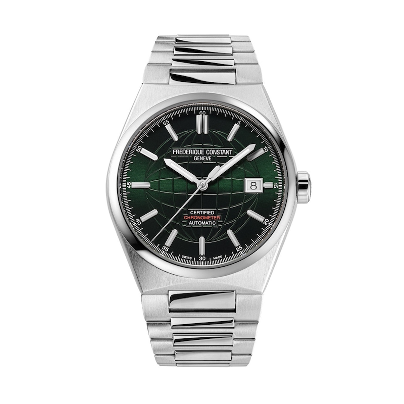 Main Image 1 of Men's Frederique Constant Highlife COSC Automatic Watch with Green Dial and Dual Bands (Model: FC-303G3NH6B)
