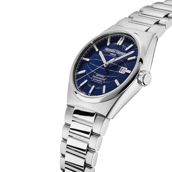Men's Frederique Constant Highlife Cosc Automatic Watch with Blue Dial and Dual Bands (Model: Fc-303N4Nh6B)