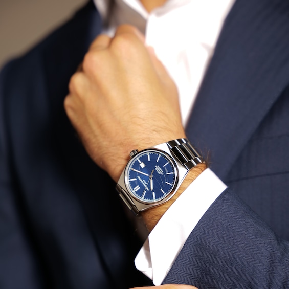 Men's Frederique Constant Highlife Cosc Automatic Watch with Blue Dial and Dual Bands (Model: Fc-303N4Nh6B)