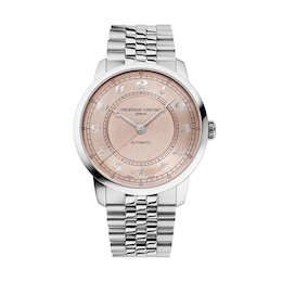 Unisex Frederique Constant Classics Premiere Automatic Watch with Salmon Dial (Model: FC-301SAL3B6B)
