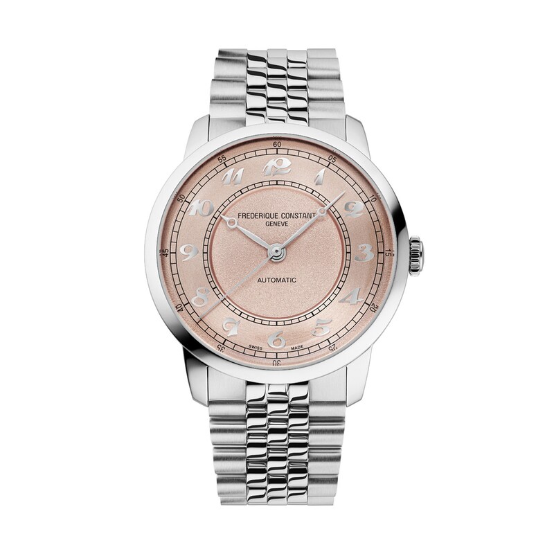 Main Image 1 of Unisex Frederique Constant Classics Premiere Automatic Watch with Salmon Dial (Model: FC-301SAL3B6B)
