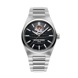 Men's Frederique Constant Highlife Heart Beat Automatic Watch with Black Dial and Dual Bands (Model: FC-310B4NH6B)