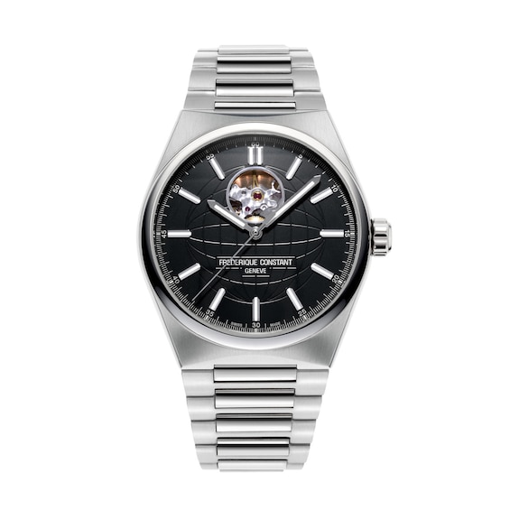 Men's Frederique Constant Highlife Heart Beat Automatic Watch with Black Dial and Dual Bands (Model: Fc-310B4Nh6B)