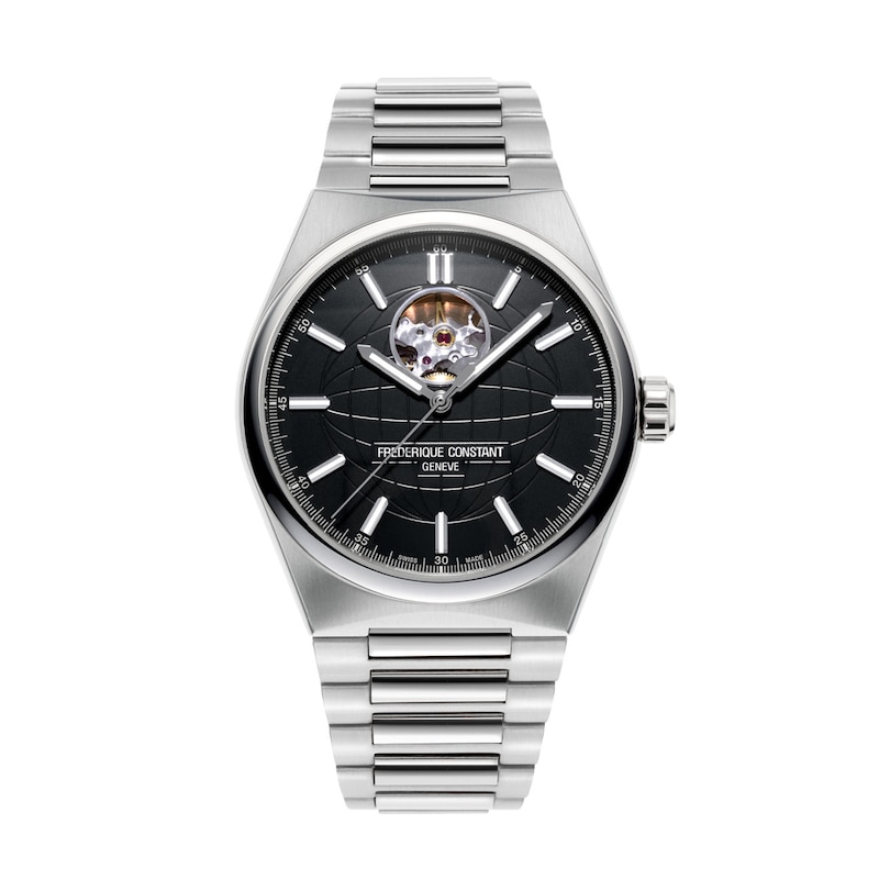 Main Image 1 of Men's Frederique Constant Highlife Heart Beat Automatic Watch with Black Dial and Dual Bands (Model: FC-310B4NH6B)