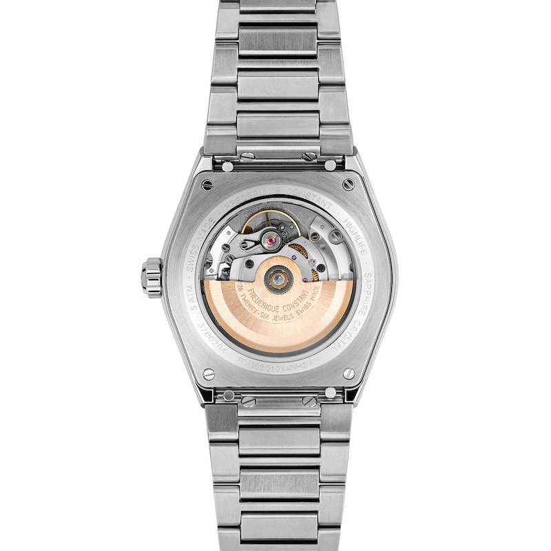 Main Image 3 of Men's Frederique Constant Highlife Heart Beat Automatic Watch with Black Dial and Dual Bands (Model: FC-310B4NH6B)