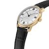 Thumbnail Image 2 of Men’s Frederique Constant Classic Gold-Tone IP Watch with Silver-Tone Dial and Black Leather Strap (Model: FC-301S3B5)