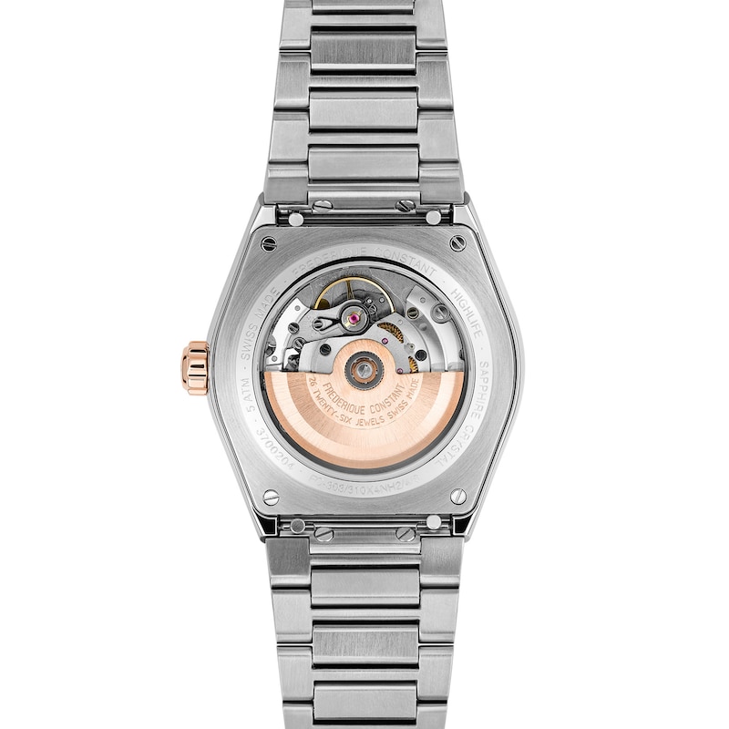 Main Image 3 of Men's Frederique Constant Highlife COSC Automatic Watch with White Dial and Dual Bands (Model: FC-303V4NH2B)