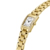 Thumbnail Image 2 of Ladies' Frederique Constant Carrée 3/8 CT. T.W. Diamond Gold-Tone IP Analog Watch with White Dial (Model: FC-200MCD25B)