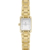Thumbnail Image 3 of Ladies' Frederique Constant Carrée 3/8 CT. T.W. Diamond Gold-Tone IP Analog Watch with White Dial (Model: FC-200MCD25B)