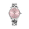 Thumbnail Image 1 of Ladies' Frederique Constant Classics Slimline 5/8 CT. T.W. Diamond Analog Watch with Pink Dial (Model: FC-220LPD1SD26B)