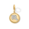 Thumbnail Image 1 of 1/15 CT. T.W. Lab-Grown Diamond Pavé Scorpio Beaded Frame Necklace Charm in 10K Gold (F/VS2)