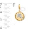 Thumbnail Image 3 of 1/15 CT. T.W. Lab-Grown Diamond Pavé Scorpio Beaded Frame Necklace Charm in 10K Gold (F/VS2)