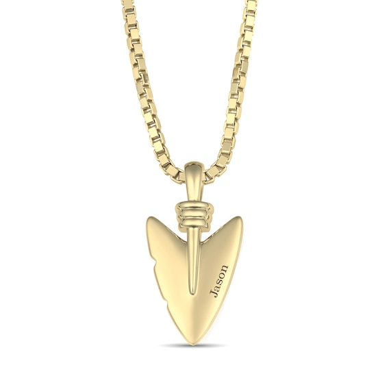 Arrowhead Engraved Pendant (1 Name) - 22”