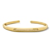 Thumbnail Image 1 of 1/5 CT. T.W. Lab-Grown Diamond Stripe Cuff Bracelet in Sterling Silver with 14K Gold Plate (F/VS2) - 8.65″