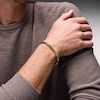 Thumbnail Image 2 of 1/5 CT. T.W. Lab-Grown Diamond Stripe Cuff Bracelet in Sterling Silver with 14K Gold Plate (F/VS2) - 8.65″