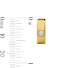Thumbnail Image 3 of 3/8 CT. T.W. Square-Cut Lab-Grown Diamond Solitaire Huggie Hoop Earrings in Sterling Silver with 14K Gold Plate (F/VS2)