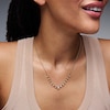 Thumbnail Image 2 of 1-1/2 CT. T.W. Multi-Shape Lab-Grown Diamond Dangle Necklace in 10K Gold (F/VS2)