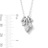 Thumbnail Image 4 of 1 CT. T.W. Lab-Grown Diamond Scatter Dangles Necklace in 10K White Gold (F/VS2)