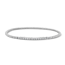2 CT. T.W. Lab-Grown Diamond Seamless-Look Tennis Bracelet in 10K White Gold (F/VS2)