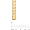Thumbnail Image 3 of 1-1/4 CT. T.W. Emerald-Cut Lab-Grown Diamond Link Bracelet in Sterling Silver with 14K Gold Plate (F/VS2) - 8.25″