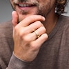 Thumbnail Image 2 of 1/10 CT. T.W. Lab-Grown Diamond Double Stripe Ring in Sterling Silver with 14K Gold Plate (F/VS2)