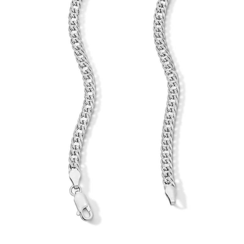 Main Image 3 of 4.1mm Diamond-Cut Curb Chain Necklace in Sterling Silver - 20”