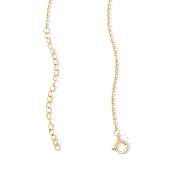 1/2 CT. T.w. Lab-Grown Diamond Drilled Solitaire Necklace in 10K Gold (F/Vs2)