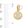 Thumbnail Image 3 of 1/10 CT. T.W. Lab-Grown Diamond Pavé Gemini Beaded Frame Necklace Charm in 10K Gold (F/VS2)