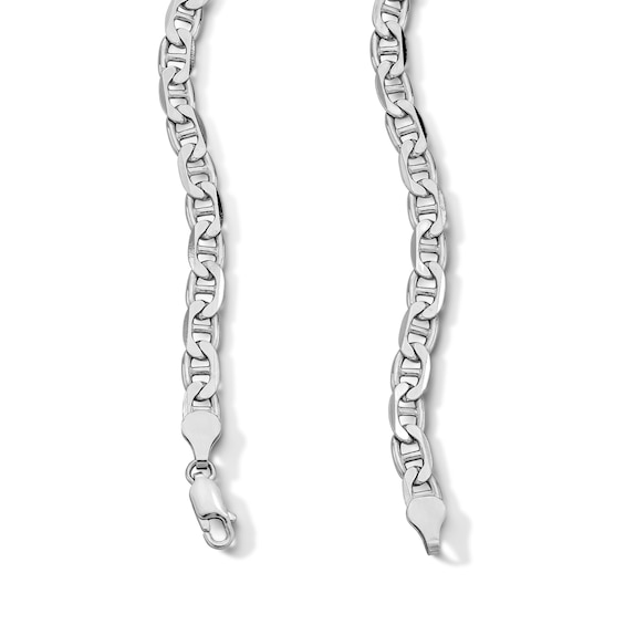 5.7mm Diamond-Cut Mariner Chain Necklace in Sterling Silver - 22”