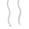Thumbnail Image 3 of 3.0mm Diamond-Cut Curb Chain Necklace in Sterling Silver - 20”