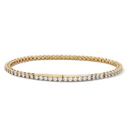 4 CT. T.W. Lab-Grown Diamond Seamless-Look Tennis Bracelet in 10K Gold (F/VS2)