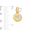 Thumbnail Image 2 of 1/15 CT. T.W. Pavé Certified Lab-Grown Diamond Initial “M” Star Frame Necklace Charm in 10K Gold (F/VS2)