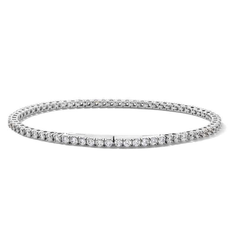 Main Image 1 of 4 CT. T.W. Lab-Grown Diamond Seamless-Look Tennis Bracelet in 10K White Gold (F/VS2)