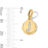 Thumbnail Image 3 of 1/20 CT. T.W. Pavé Lab-Grown Diamond Initial “J” Star Frame Necklace Charm in 10K Gold (F/VS2)