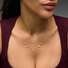 Thumbnail Image 2 of 2-1/2 CT. T.W. Lab-Grown Diamond Drilled Station Necklace in 10K Gold (F/VS2)