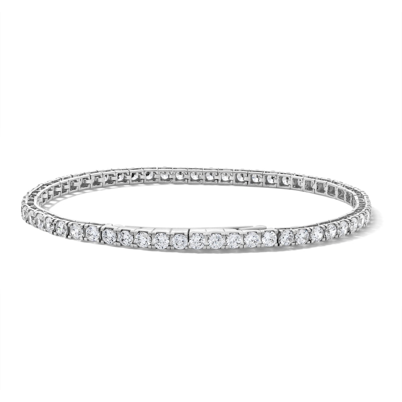 Main Image 1 of 6 CT. T.W. Lab-Grown Diamond Seamless-Look Tennis Bracelet in 10K White Gold (F/VS2)