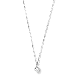 1/2 CT. T.W. Lab-Grown Diamond Solitaire Necklace in Sterling Silver (F/VS2)