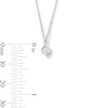 Thumbnail Image 4 of 1/2 CT. T.W. Lab-Grown Diamond Solitaire Necklace in Sterling Silver (F/VS2)