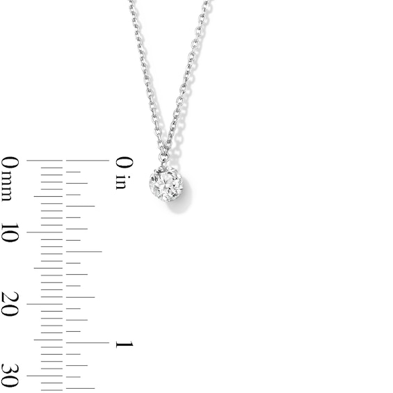 1/2 CT. T.w. Lab-Grown Diamond Solitaire Necklace in Sterling Silver (F/Vs2)